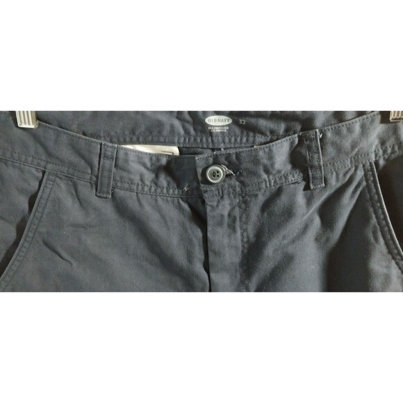 Old Navy Mens 32 Khaki Twill Joggers Navy Blue Cotton Casual Hipster Comfy Work - Picture 13 of 13